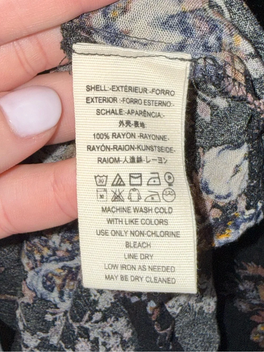 Free People Black Floral Sleeveless Tunic Mini Dress Medium Boho Swing